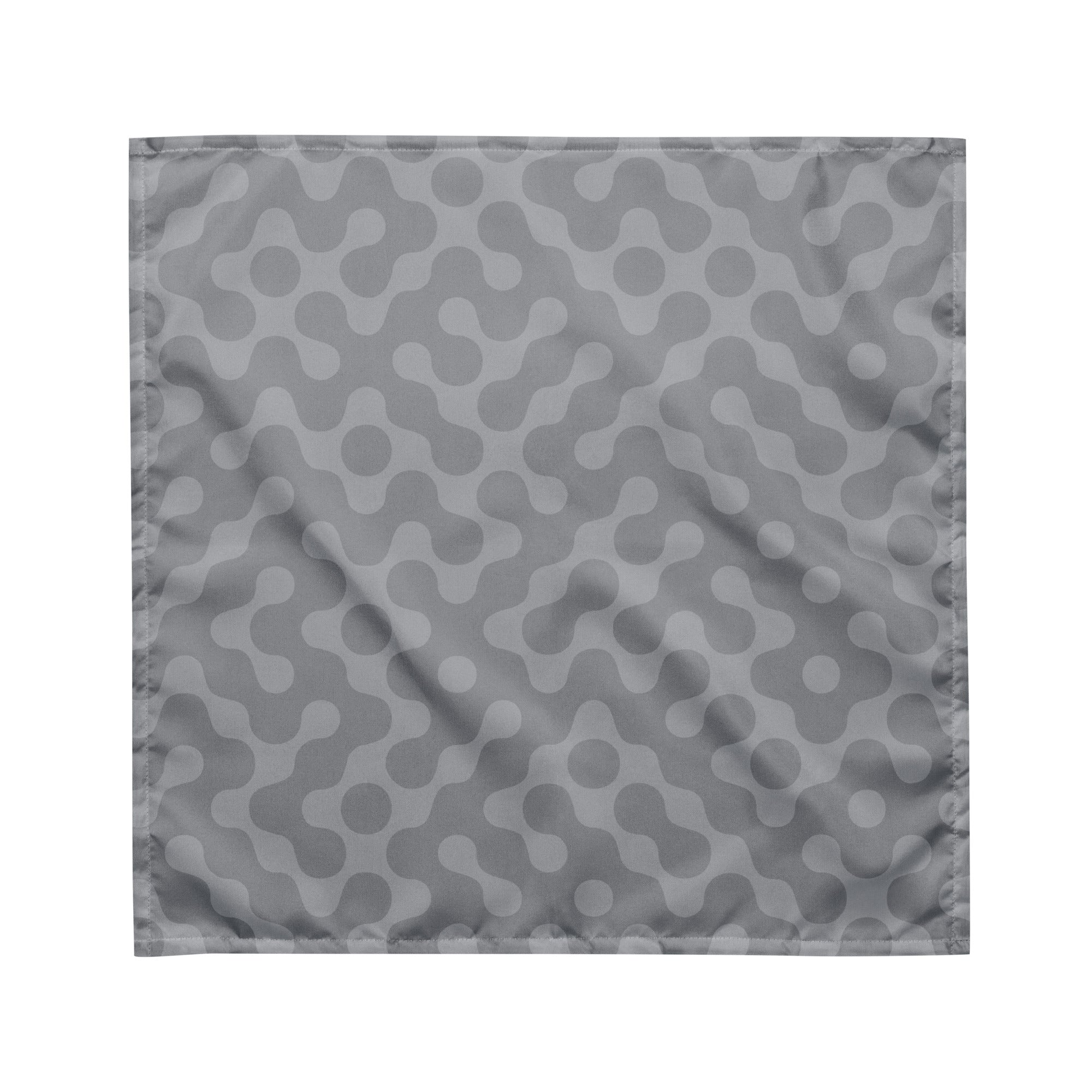 Sebastian & Clementine Gray Pattern Pet Cotton Bandana