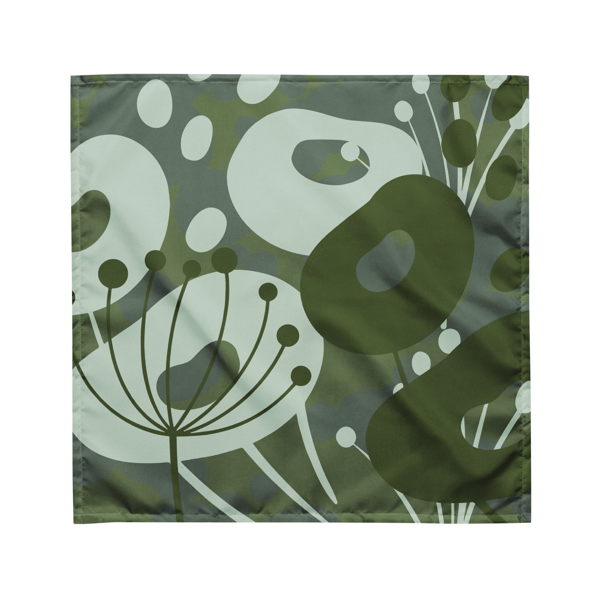 Sebastian & Clementine Green Floral Bandana For Dogs and Cats