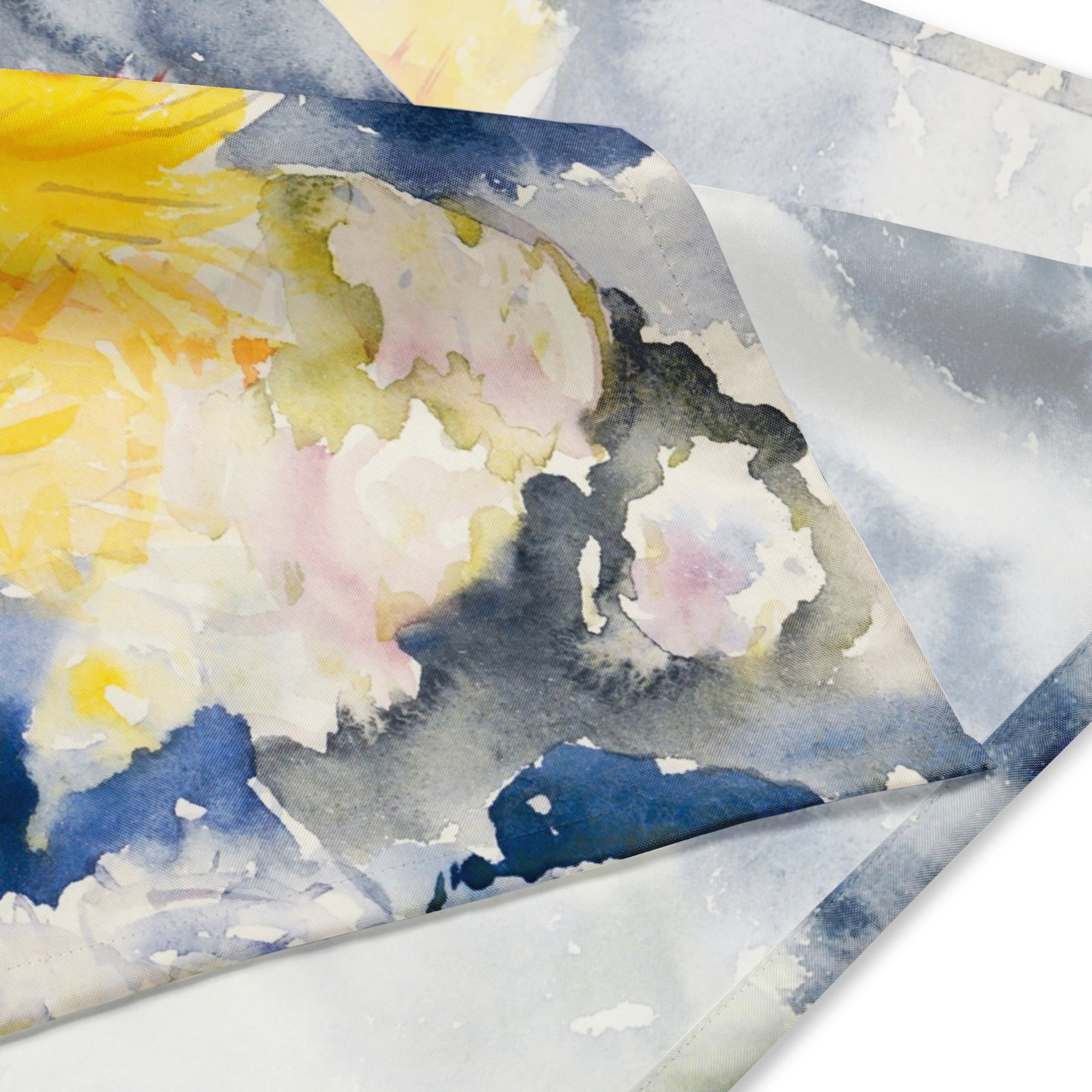 Sebastian & Clementine Yellow and Blue Bandana For Dogs and Cats