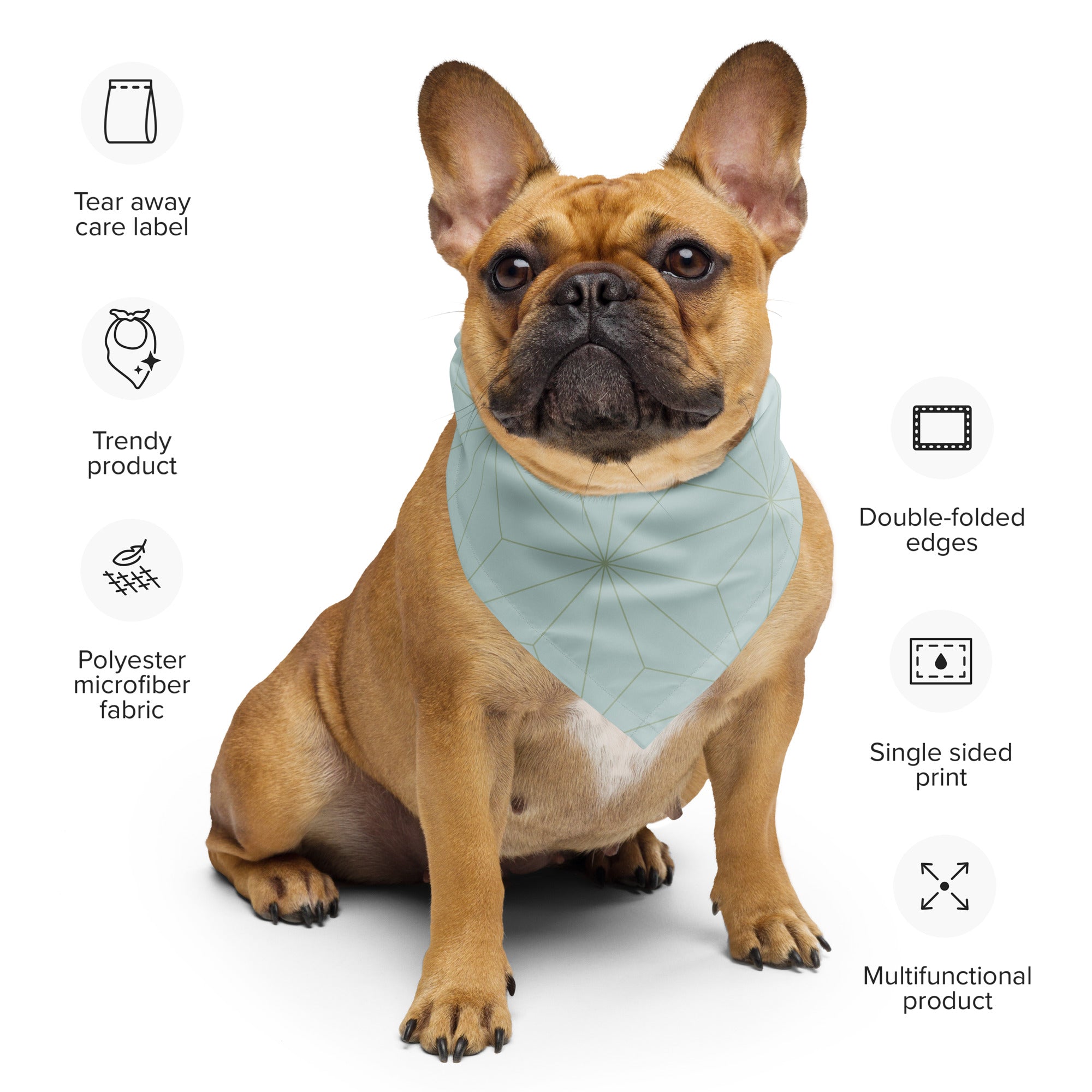 Sebastian & Clementine Geometric Bandana For Dogs and Cats