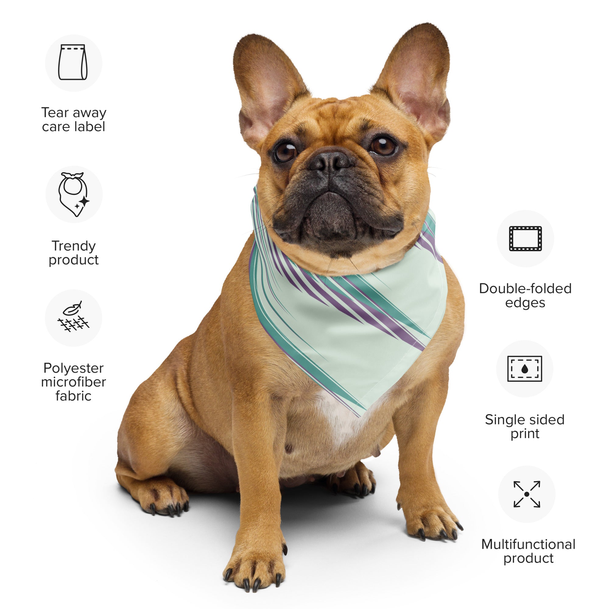 Sebastian & Clementine 80s Abstract Bandana For Dogs and Cats