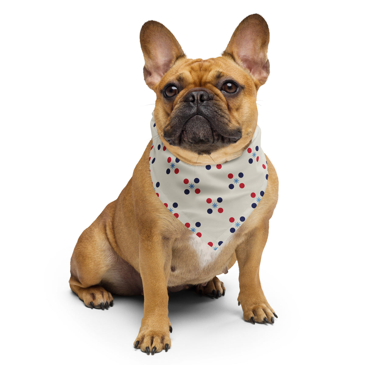 Sebastian & Clementine Patriotic Dot Bandana For Dogs and Cats
