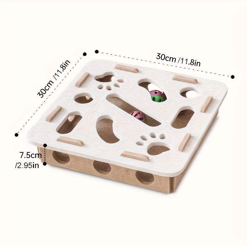Interactive Cat Puzzle Toy With Maze