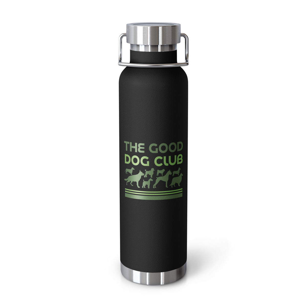 Sebastian & Clementine The Good Dog Club Copper-Insulated Stainless Steel Water Bottle - Green