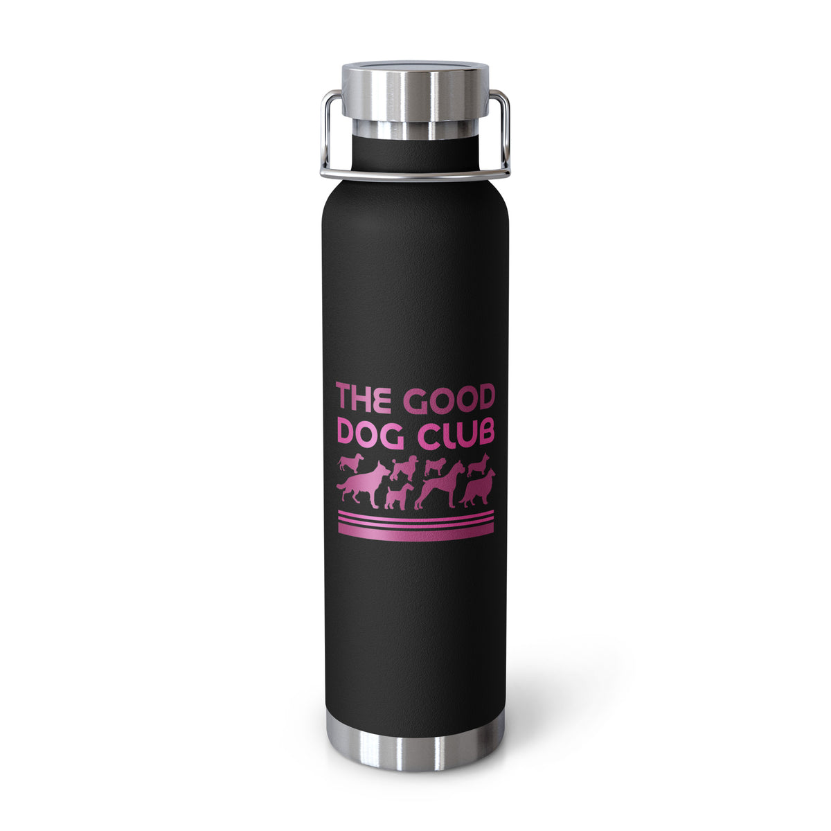 Sebastian & Clementine The Good Dog Club Copper-Insulated Stainless Steel Water Bottle - Pink