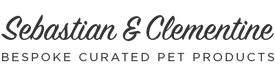 Logo for Sebastian & Clementine, a brand specializing in bespoke curated pet products.