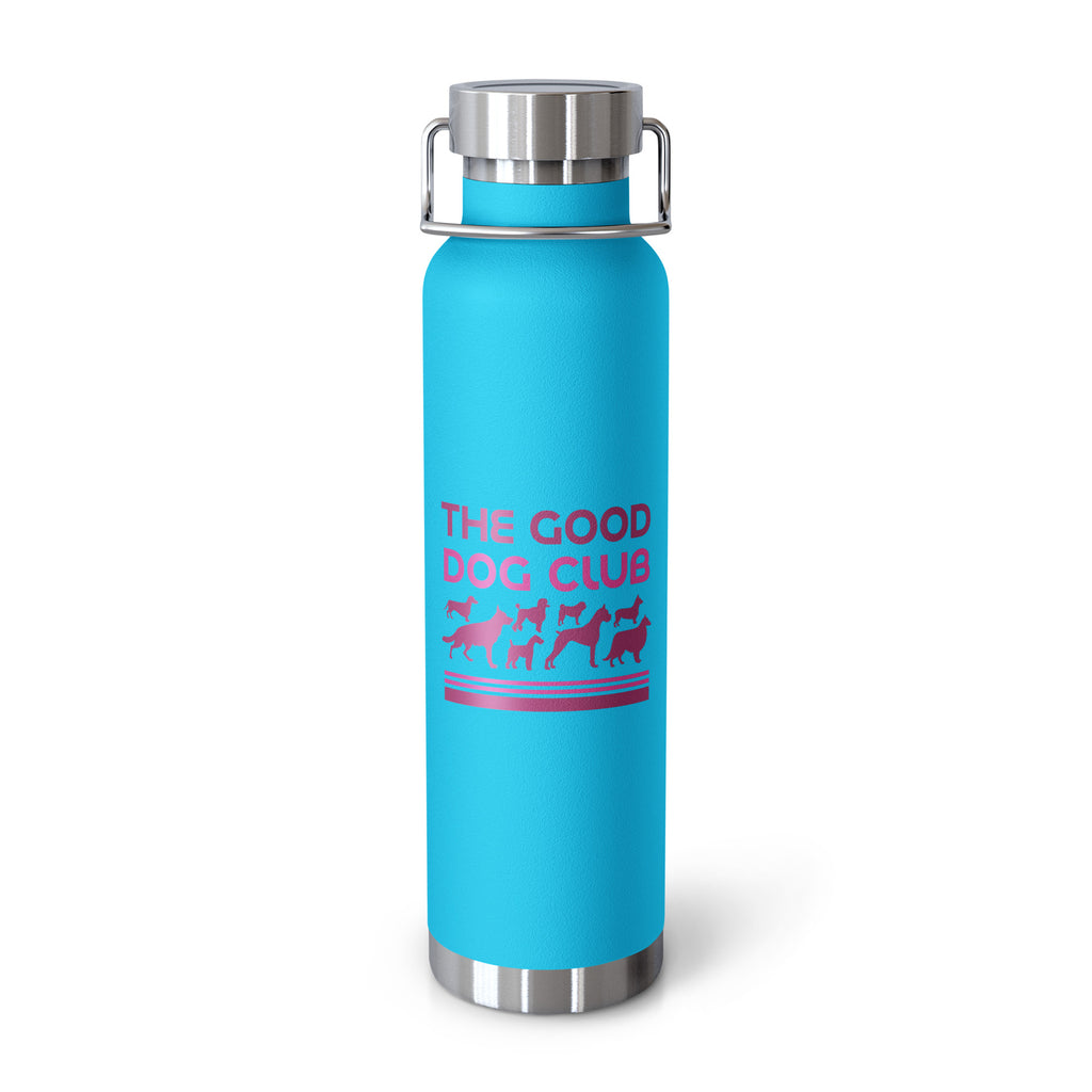 Sebastian & Clementine The Good Dog Club Copper-Insulated Stainless Steel Water Bottle - Pink