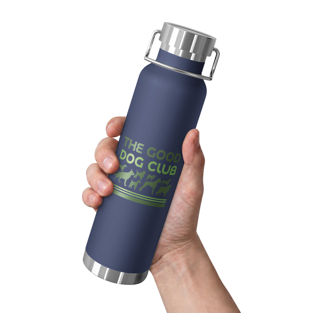 Sebastian & Clementine The Good Dog Club Copper-Insulated Stainless Steel Water Bottle - Green