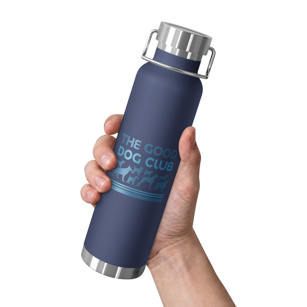 Sebastian & Clementine The Good Dog Club Copper-Insulated Stainless Steel Water Bottle - Blue
