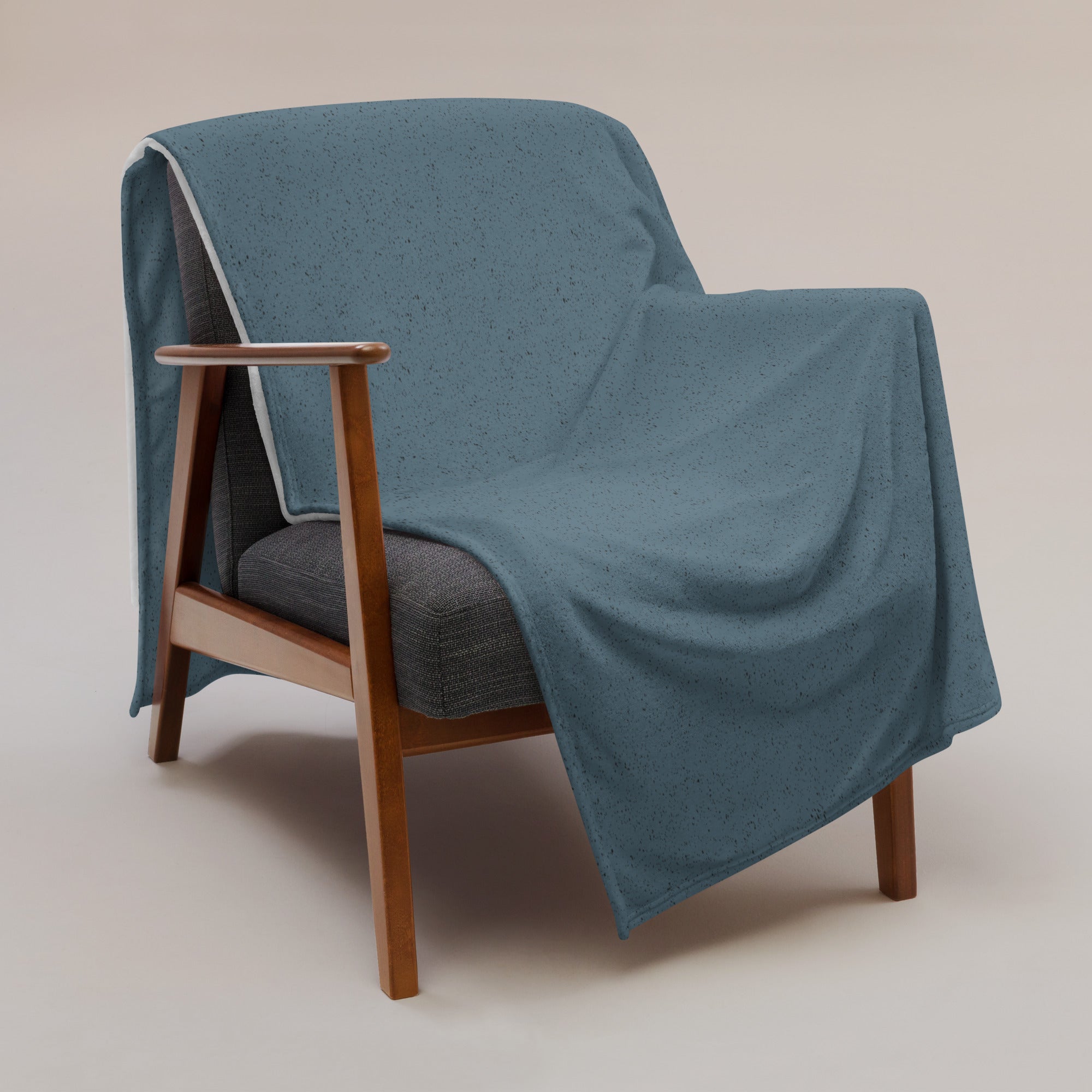 Sebastian & Clementine Blue Speckled Throw Blanket