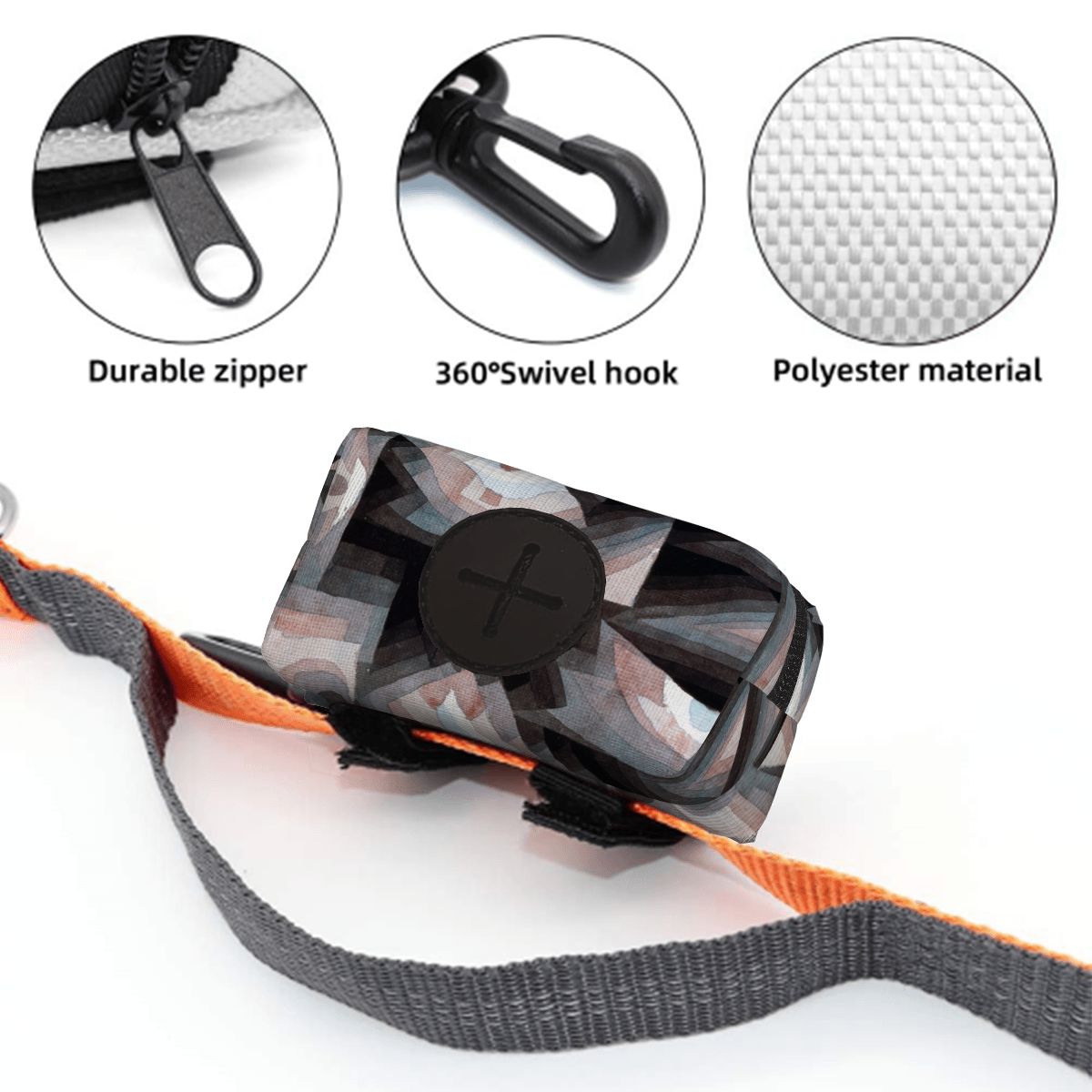 Sebastian & Clementine Crystal Graduation Dog Poop Bag Holder