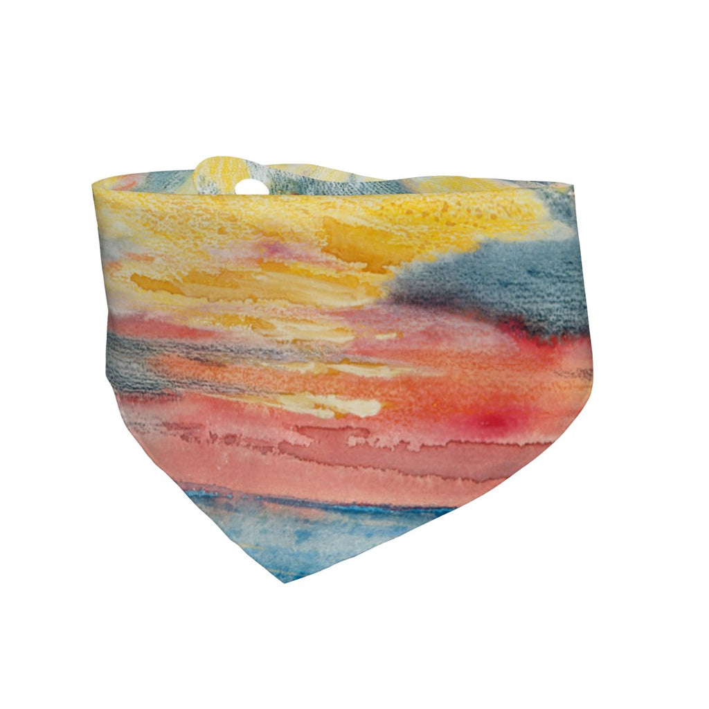 Sebastian & Clementine Sunset, Acapulco Pet Cotton Bandana