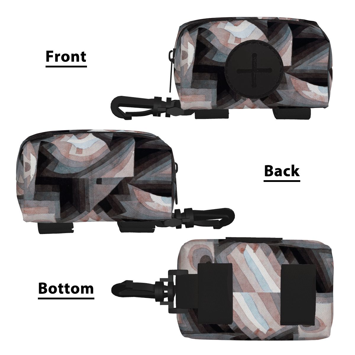 Sebastian & Clementine Crystal Graduation Dog Poop Bag Holder