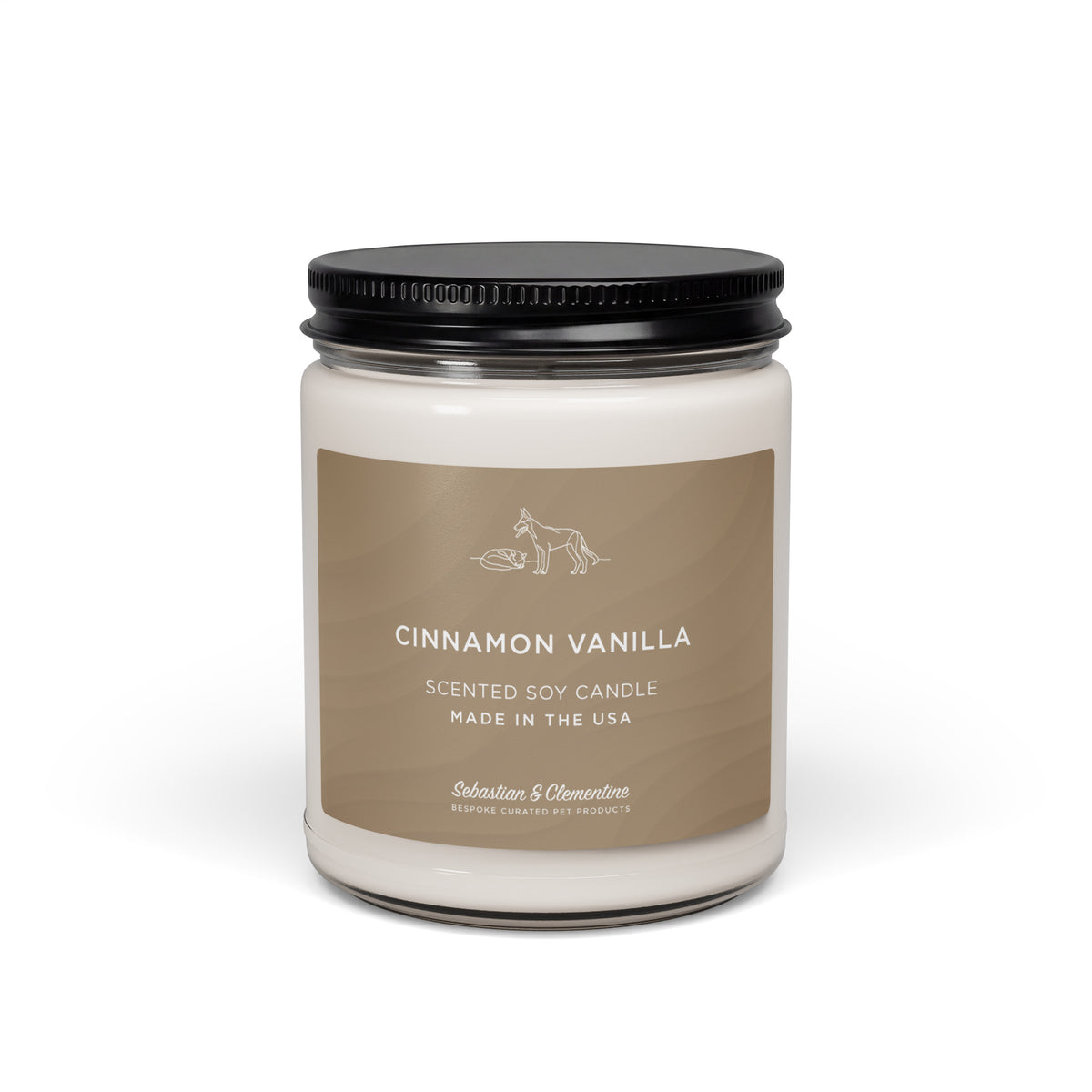 Sebastian & Clementine Scented Soy Candle - Cinnamon Vanilla