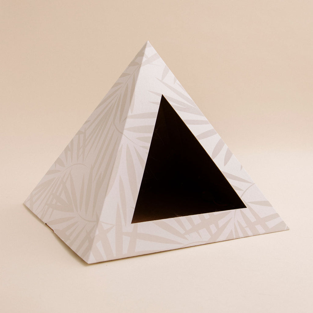 'Neutral Palm' Cardboard Cat Pyramid