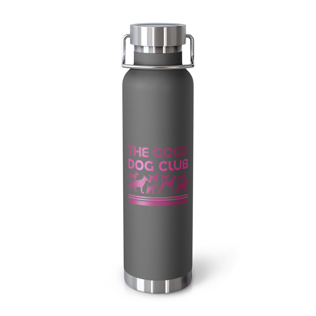 Sebastian & Clementine The Good Dog Club Copper-Insulated Stainless Steel Water Bottle - Pink