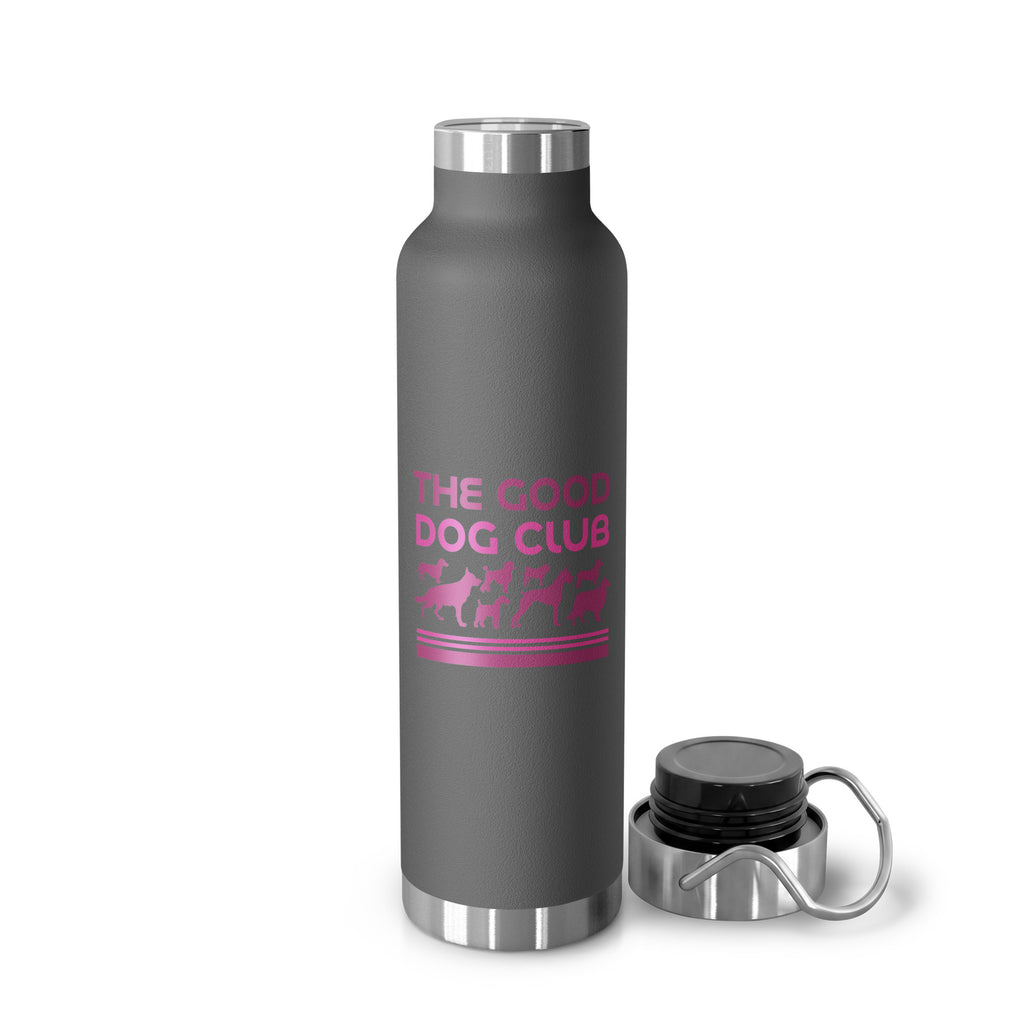 Sebastian & Clementine The Good Dog Club Copper-Insulated Stainless Steel Water Bottle - Pink