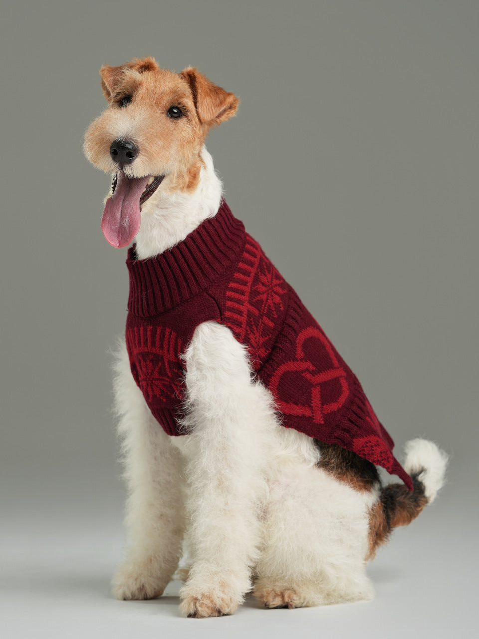 Pehom | Pretzel Pet Sweater - Burgundy Red
