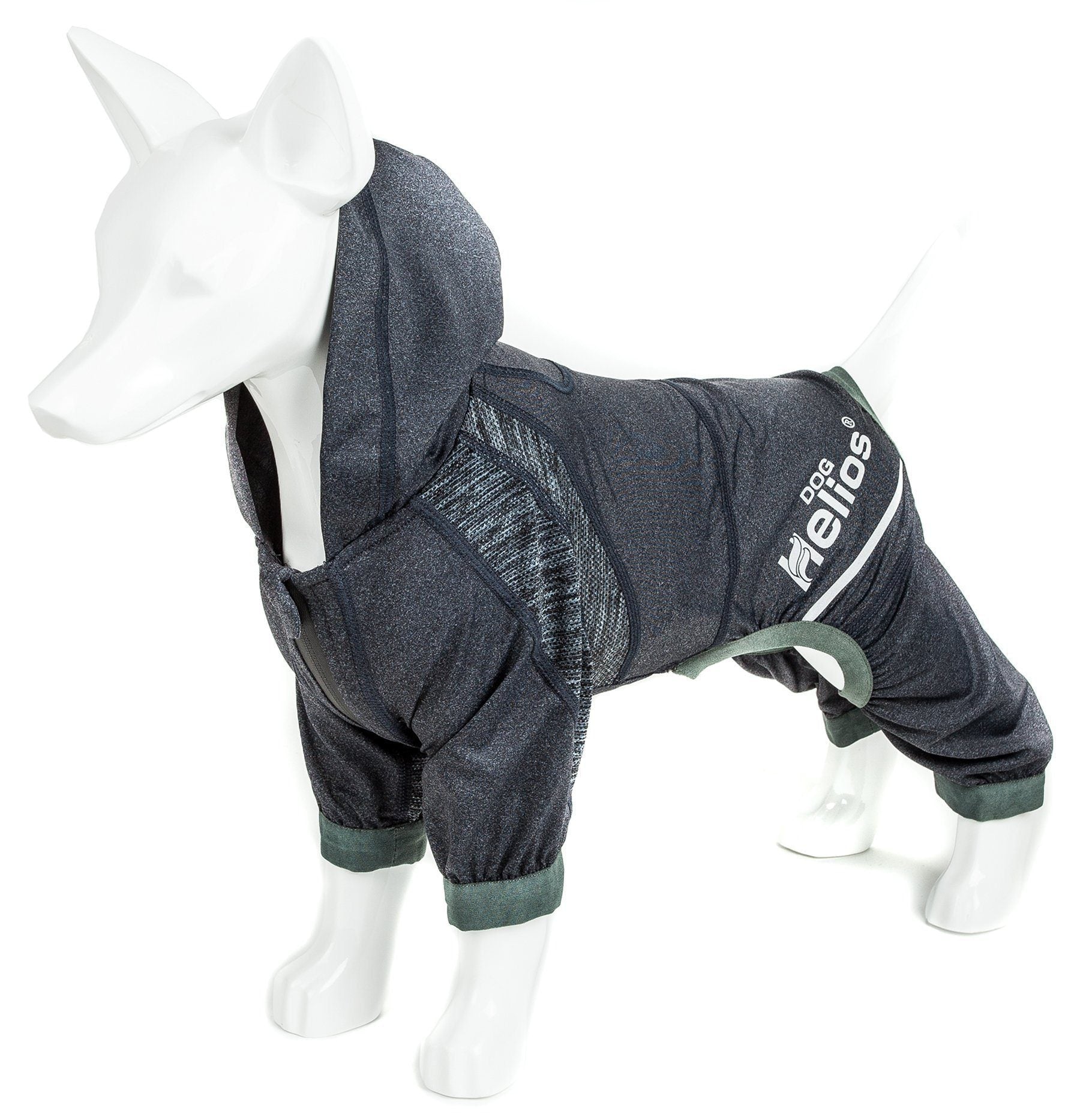 Dog Helios® 'Namastail' Lightweight 4-Way-Stretch Yoga Performance Dog Tracksuit Hoodie