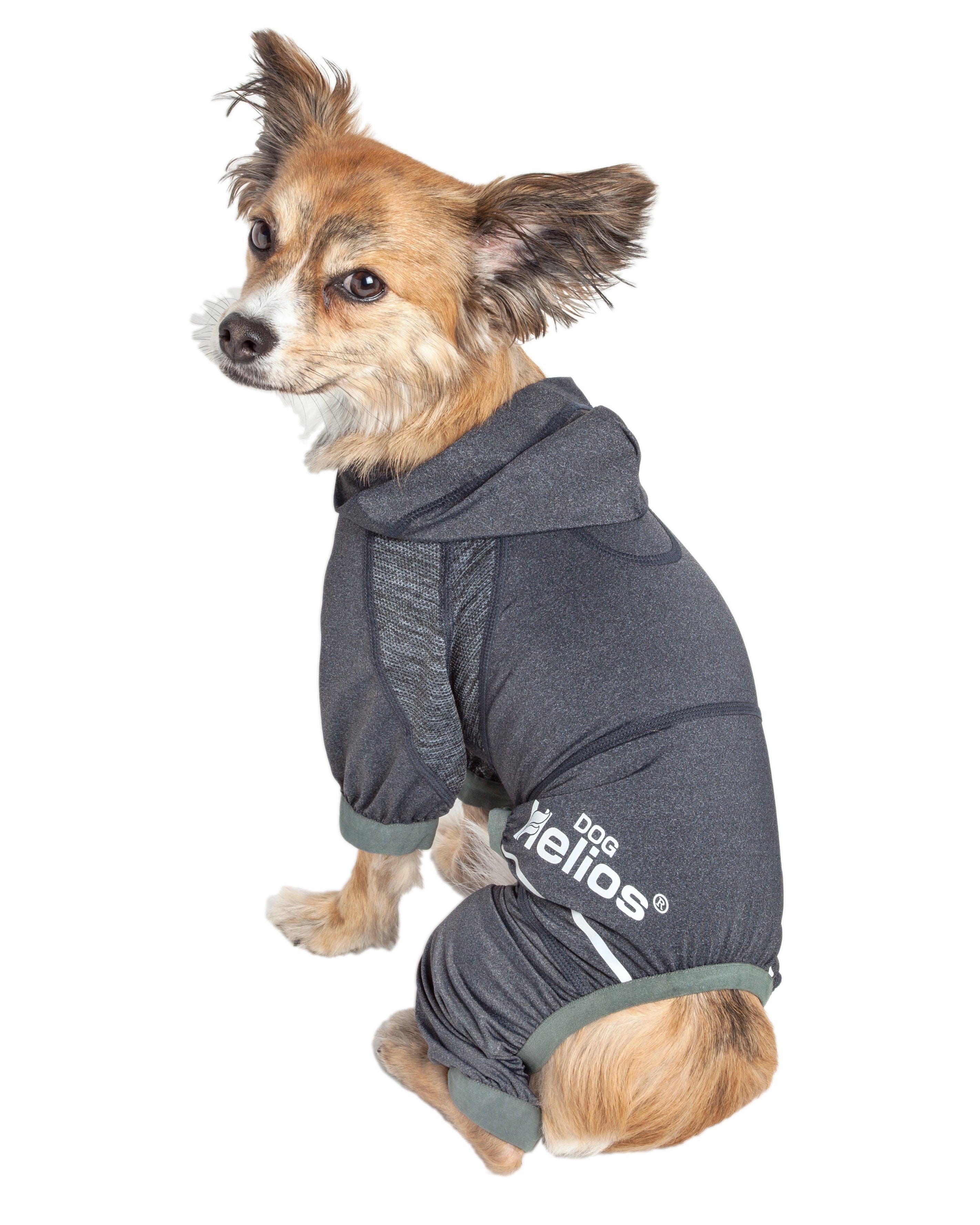 Dog Helios® 'Namastail' Lightweight 4-Way-Stretch Yoga Performance Dog Tracksuit Hoodie