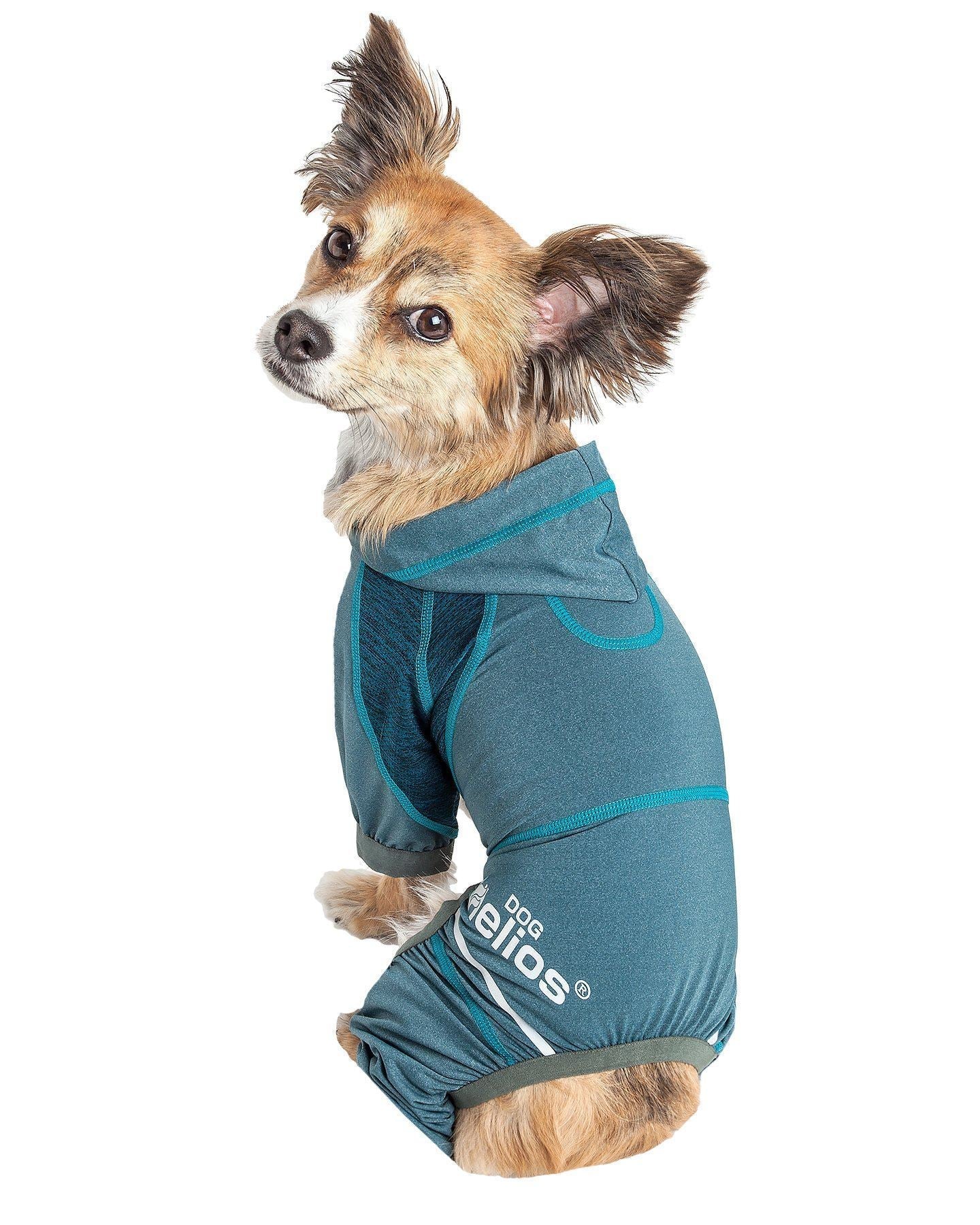 Dog Helios® 'Namastail' Lightweight 4-Way-Stretch Yoga Performance Dog Tracksuit Hoodie