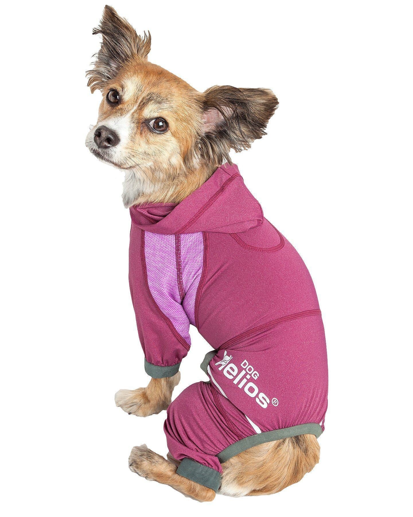 Dog Helios® 'Namastail' Lightweight 4-Way-Stretch Yoga Performance Dog Tracksuit Hoodie
