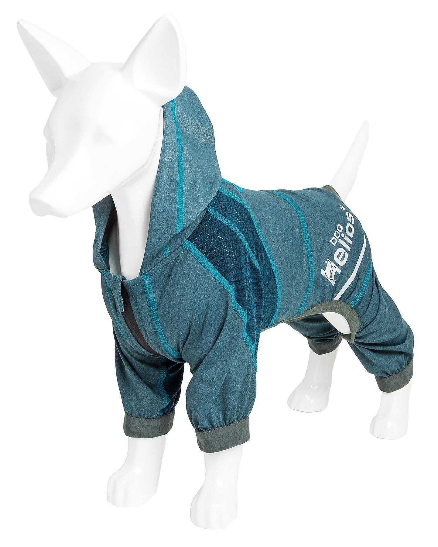 Dog Helios® 'Namastail' Lightweight 4-Way-Stretch Yoga Performance Dog Tracksuit Hoodie
