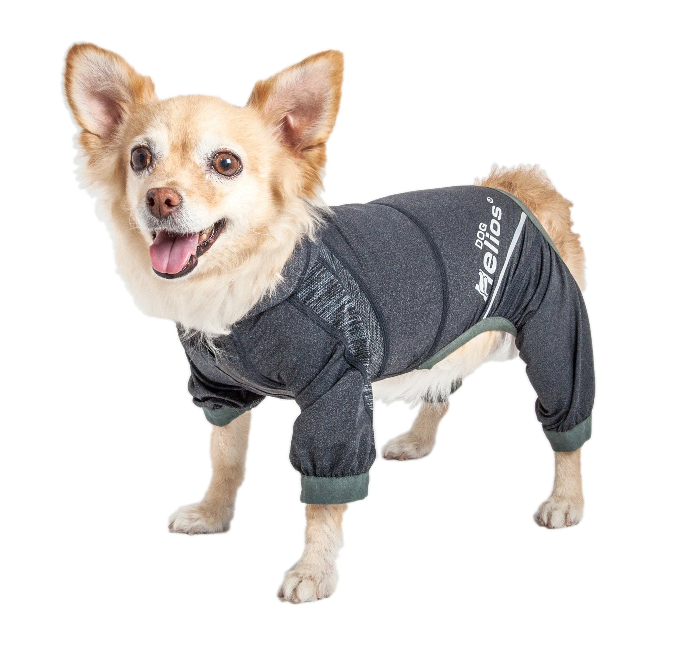 Dog Helios® 'Namastail' Lightweight 4-Way-Stretch Yoga Performance Dog Tracksuit Hoodie