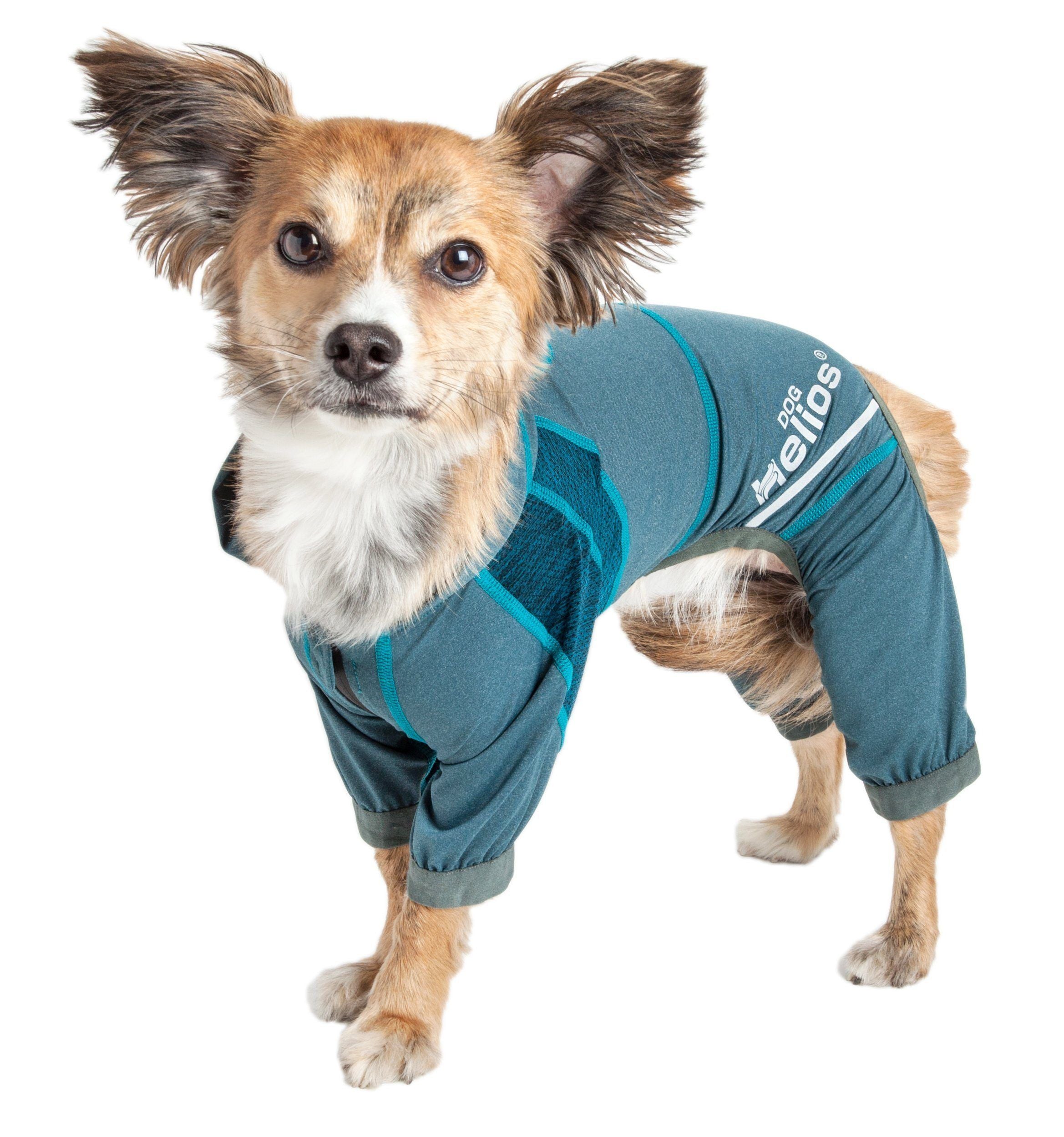 Dog Helios® 'Namastail' Lightweight 4-Way-Stretch Yoga Performance Dog Tracksuit Hoodie