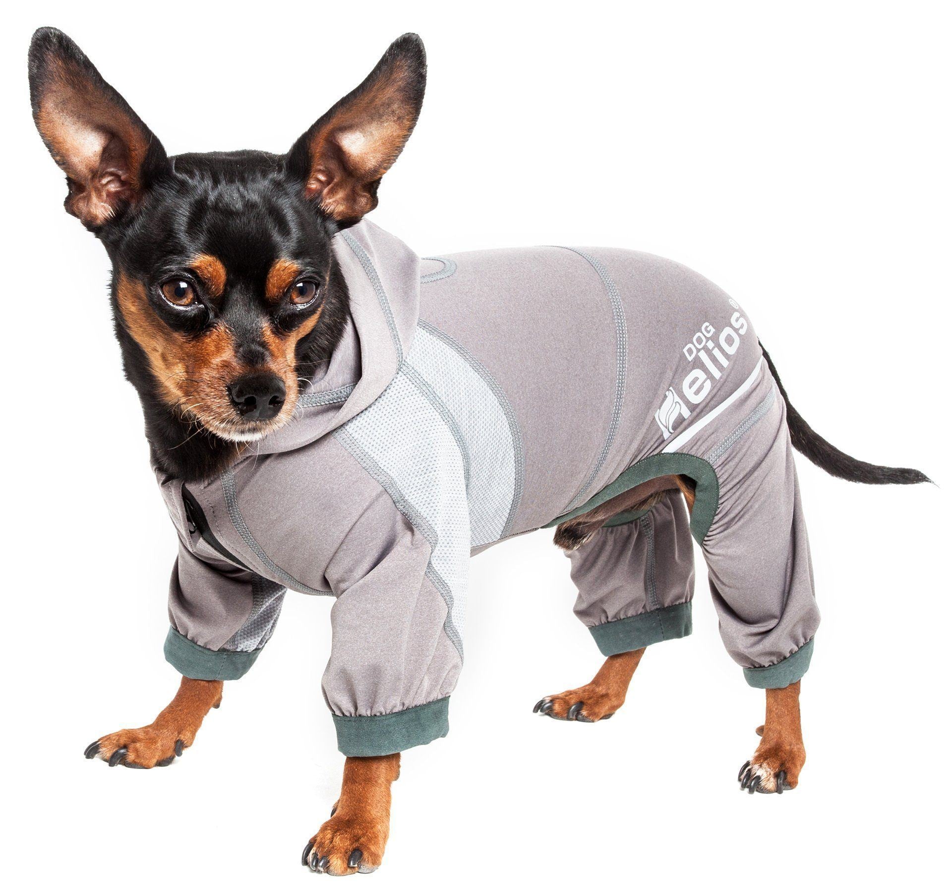 Dog Helios® 'Namastail' Lightweight 4-Way-Stretch Yoga Performance Dog Tracksuit Hoodie