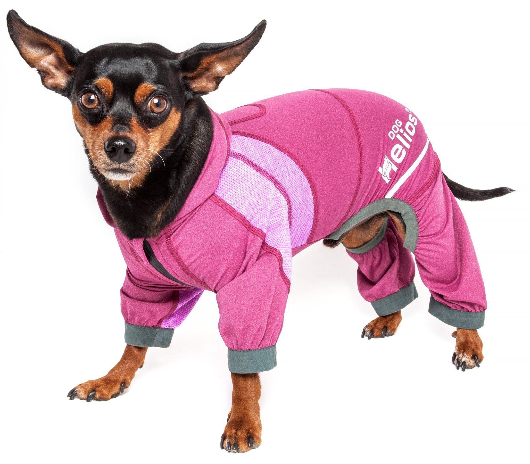 Dog Helios® 'Namastail' Lightweight 4-Way-Stretch Yoga Performance Dog Tracksuit Hoodie