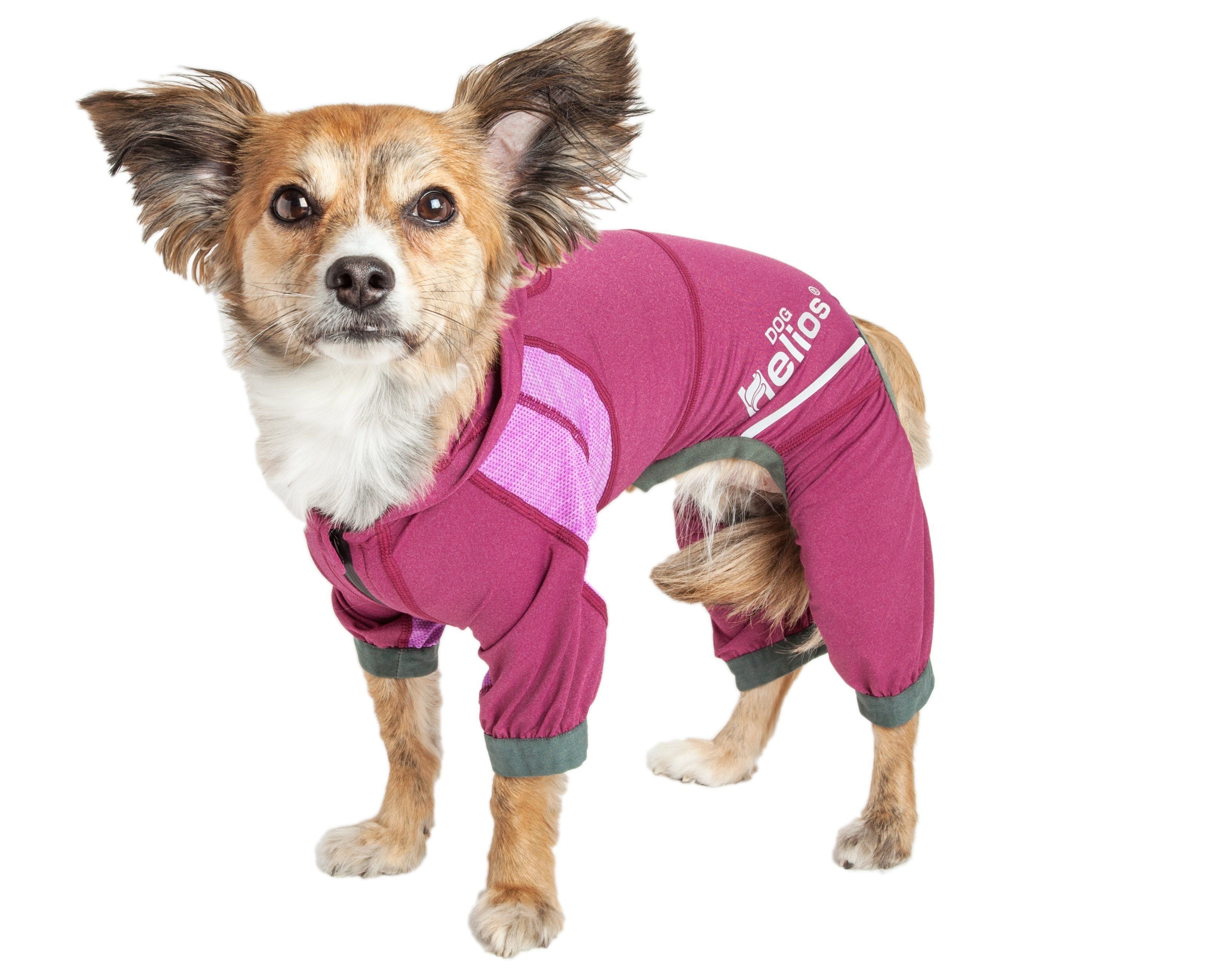 Dog Helios® 'Namastail' Lightweight 4-Way-Stretch Yoga Performance Dog Tracksuit Hoodie