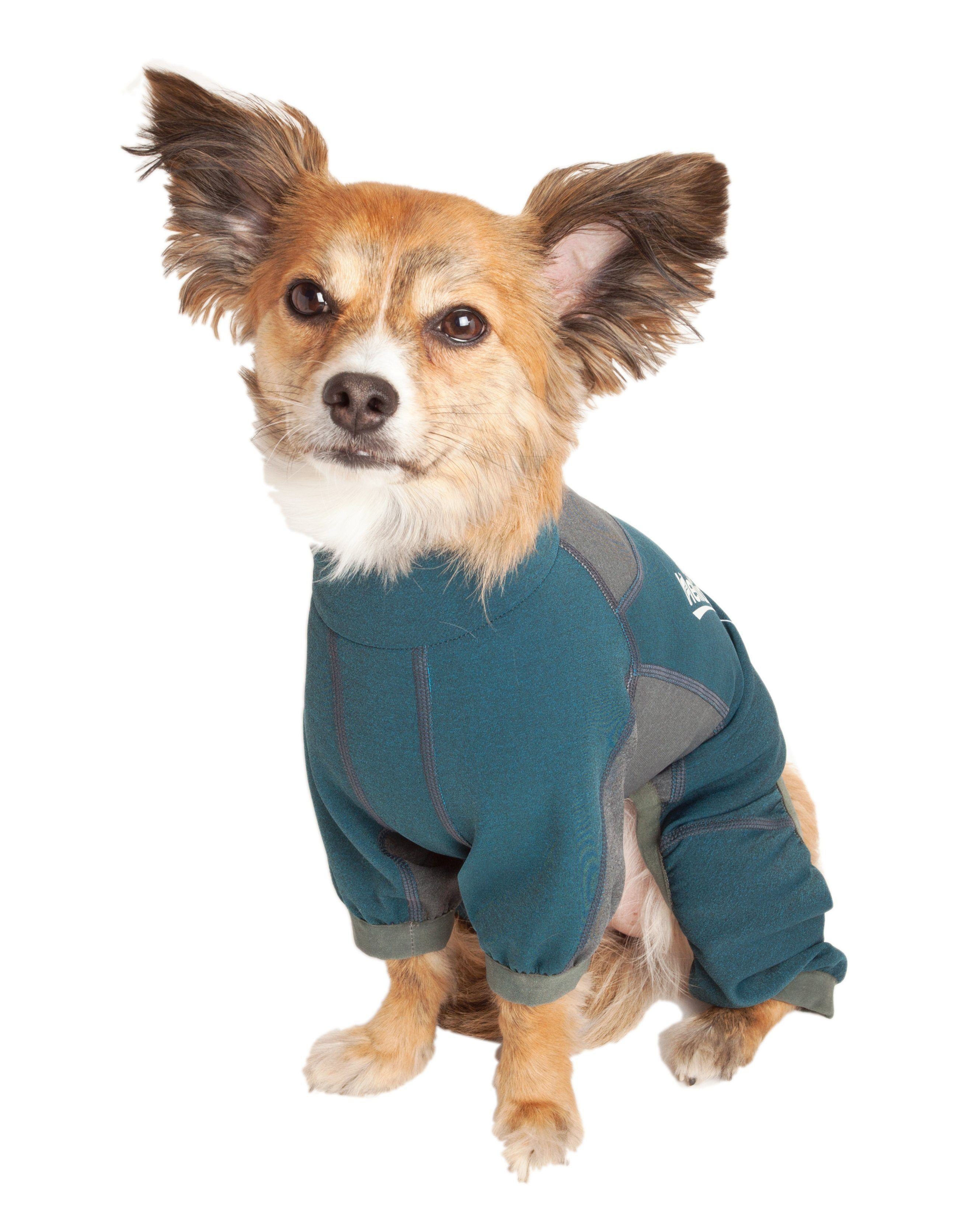 Dog Helios® 'Rufflex' Mediumweight 4-Way-Stretch Fitness Yoga Dog Tracksuit Jacket