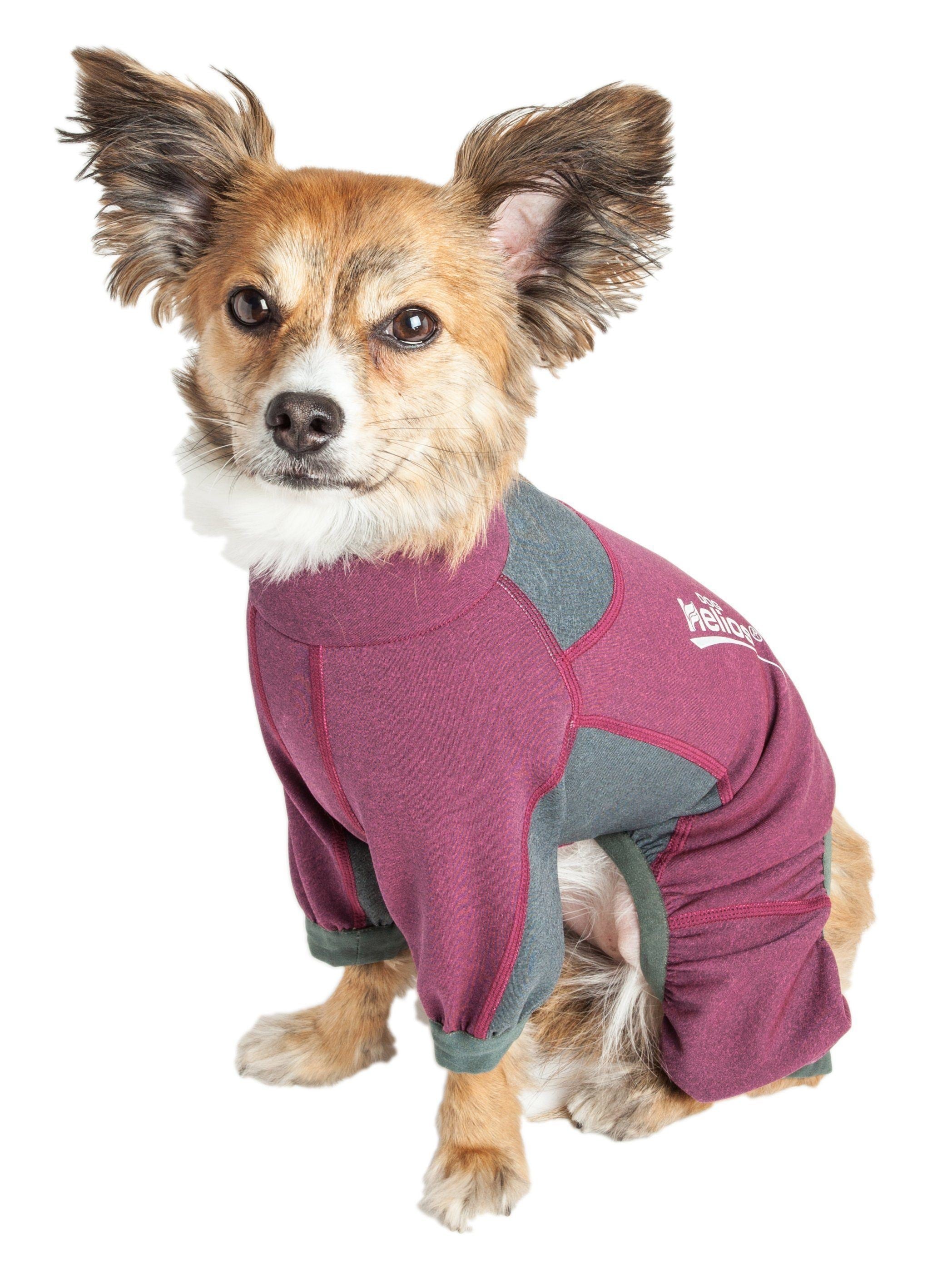 Dog Helios® 'Rufflex' Mediumweight 4-Way-Stretch Fitness Yoga Dog Tracksuit Jacket