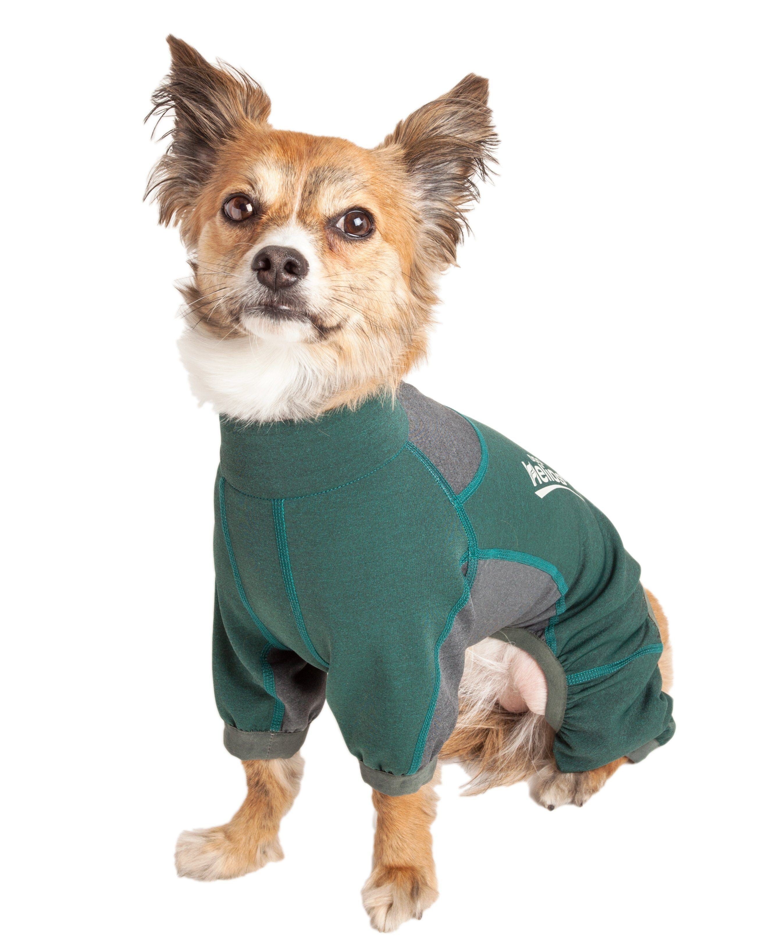Dog Helios® 'Rufflex' Mediumweight 4-Way-Stretch Fitness Yoga Dog Tracksuit Jacket