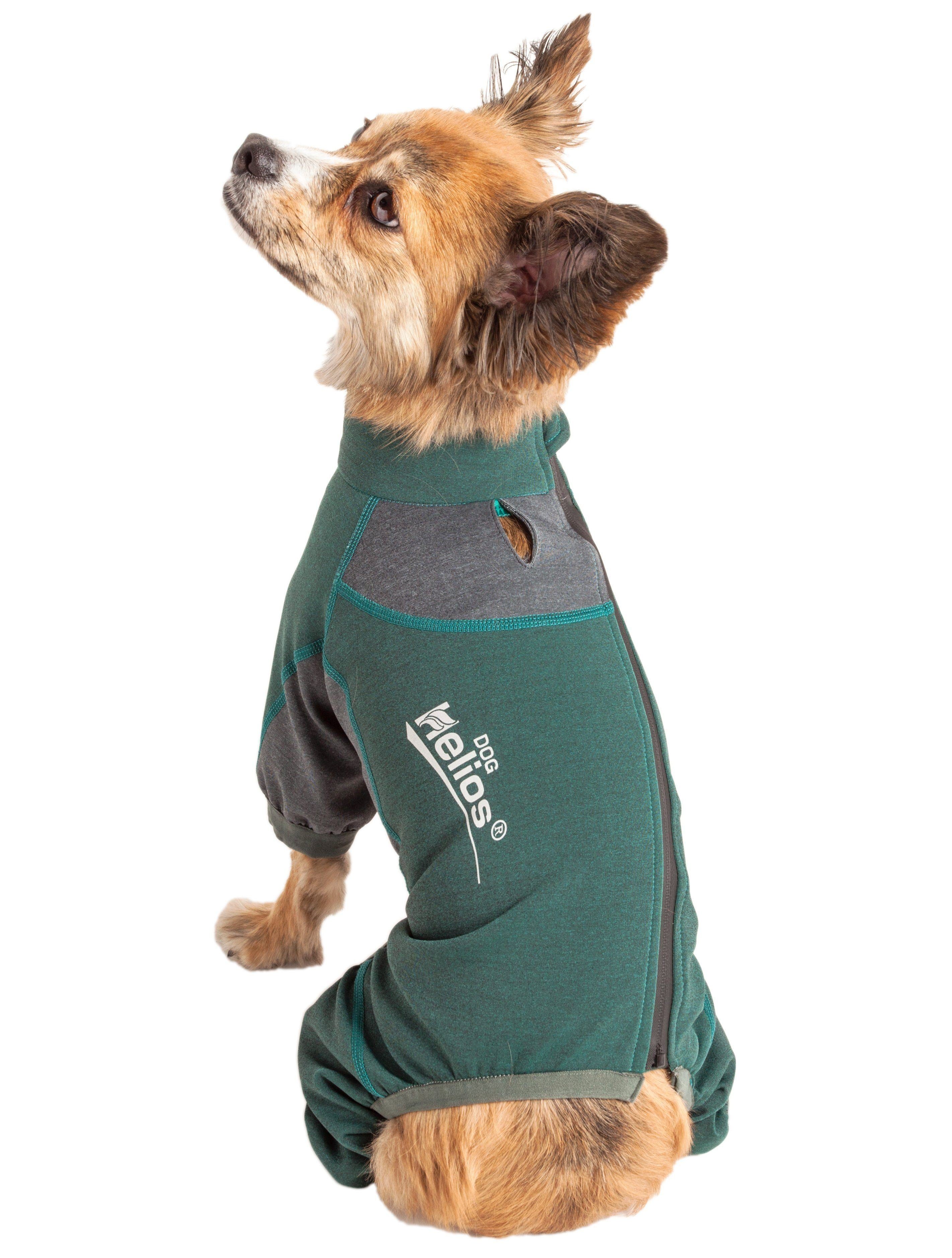 Dog Helios® 'Rufflex' Mediumweight 4-Way-Stretch Fitness Yoga Dog Tracksuit Jacket