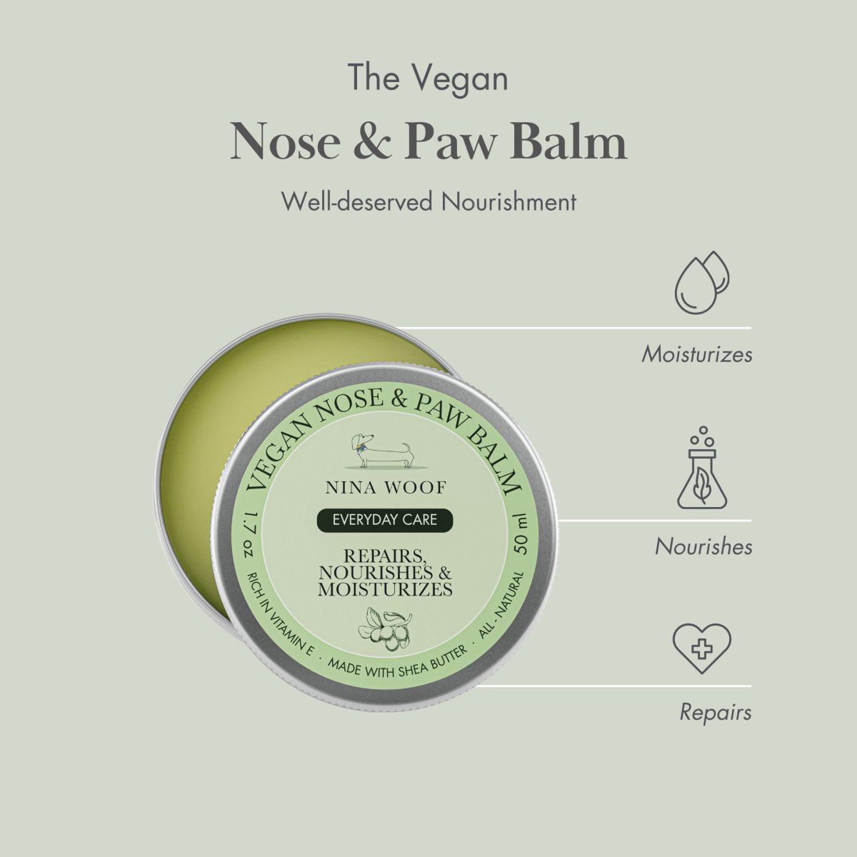 Pet Vegan Nose and Paw Balm