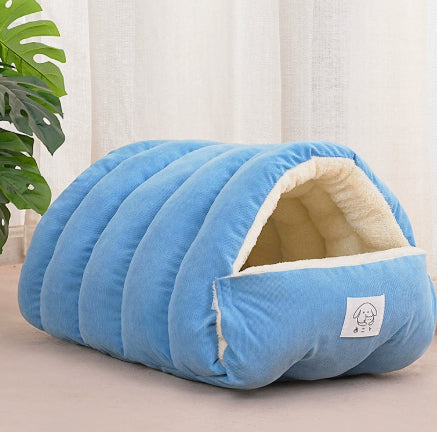 Cozy Corduroy Cave Pet Bed