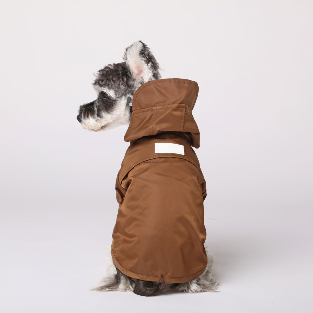 Pehom | Tribeca Adjustable Velcro Raincoat -  Choco