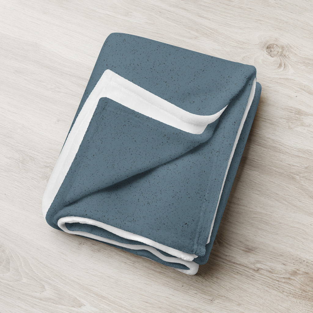 Sebastian & Clementine Blue Speckled Throw Blanket