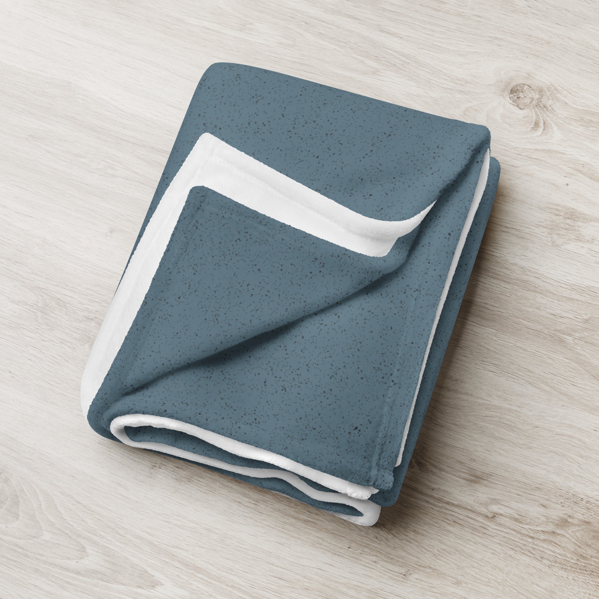 Sebastian & Clementine Blue Speckled Throw Blanket