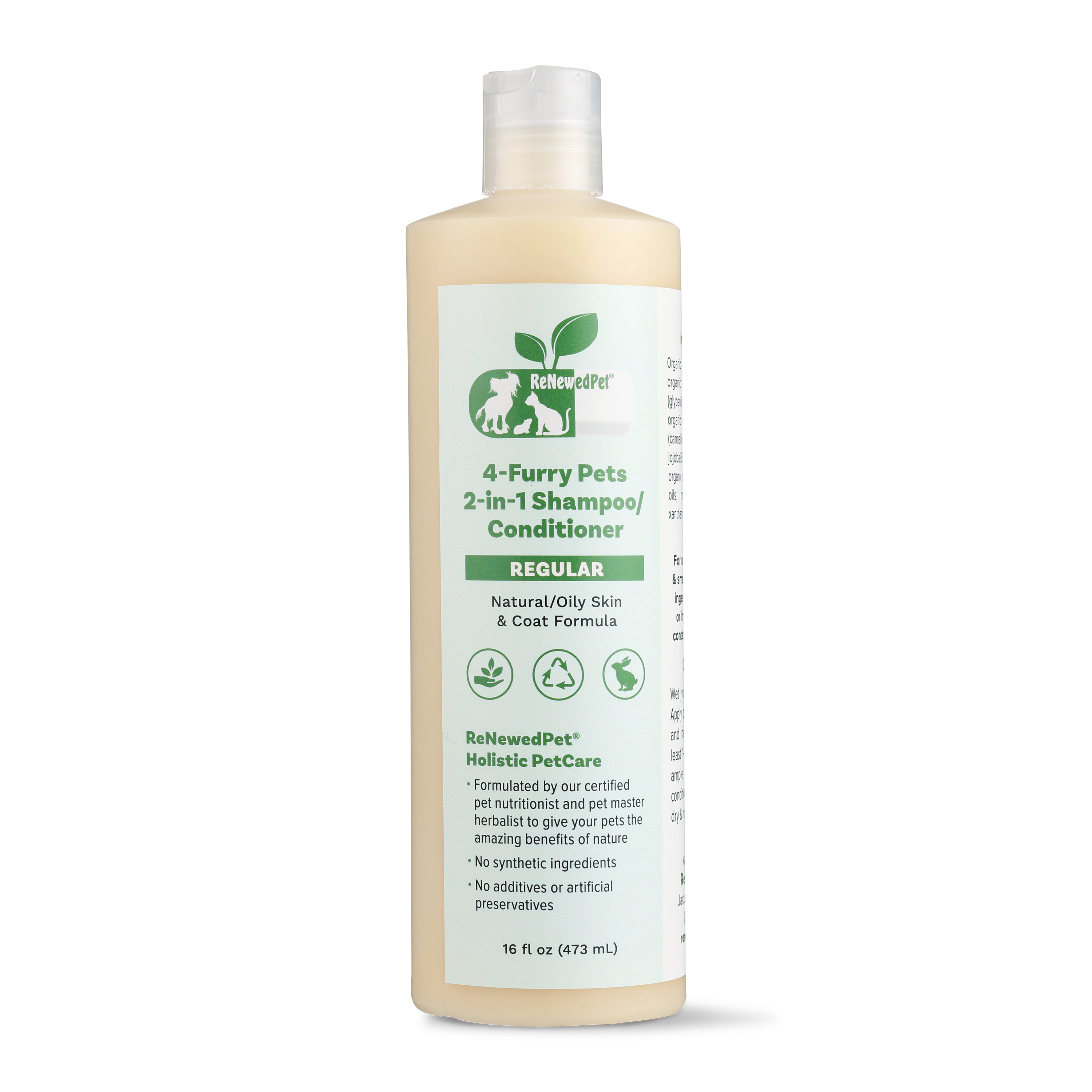 ReNewedPet® 4-Furry Pets 2-in-1 *Regular Shampoo & Conditioner