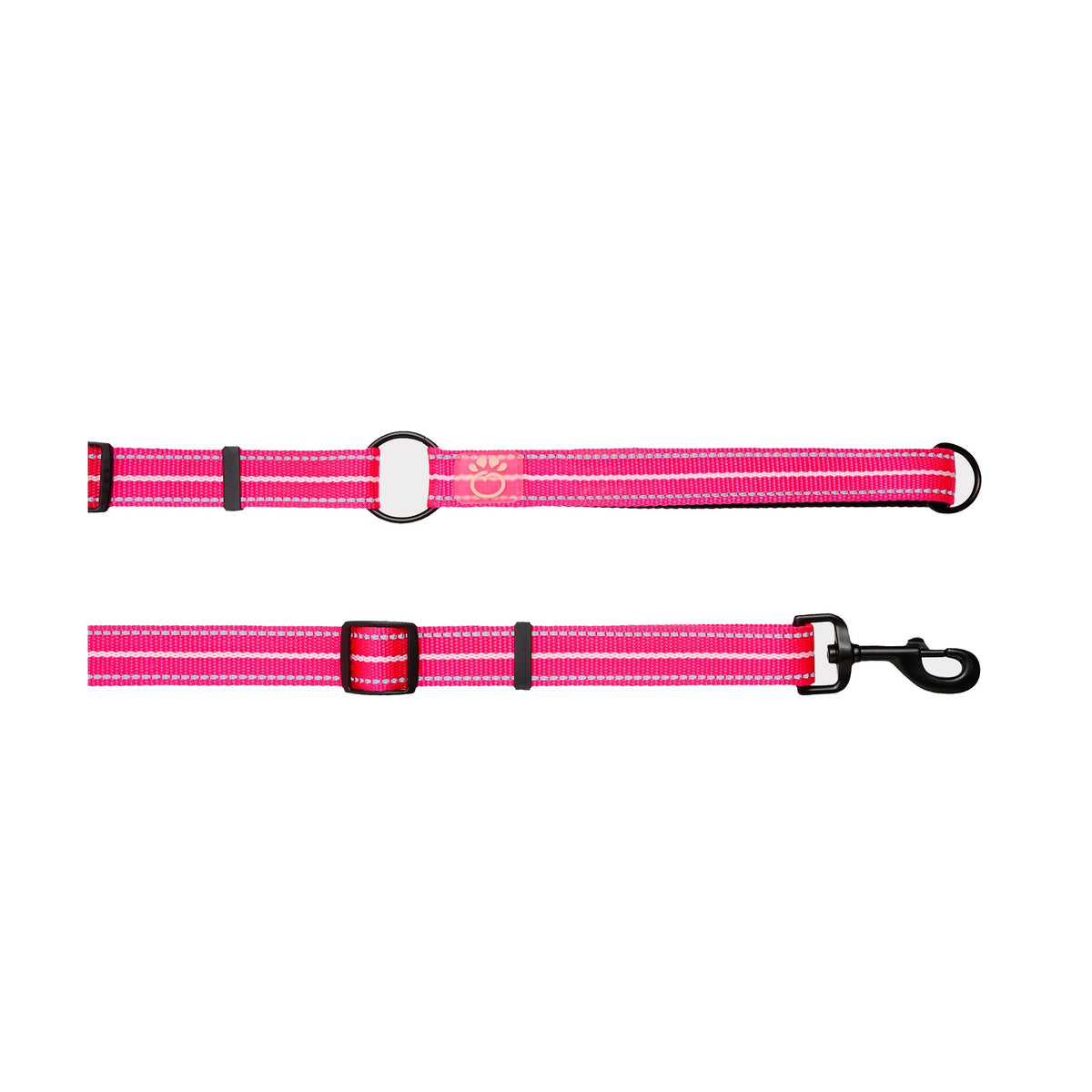 The GF PET® Reflective Leash - EEZY-6 - Neon Pink