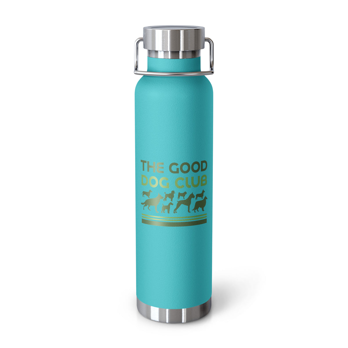 Sebastian & Clementine The Good Dog Club Copper-Insulated Stainless Steel Water Bottle - Green