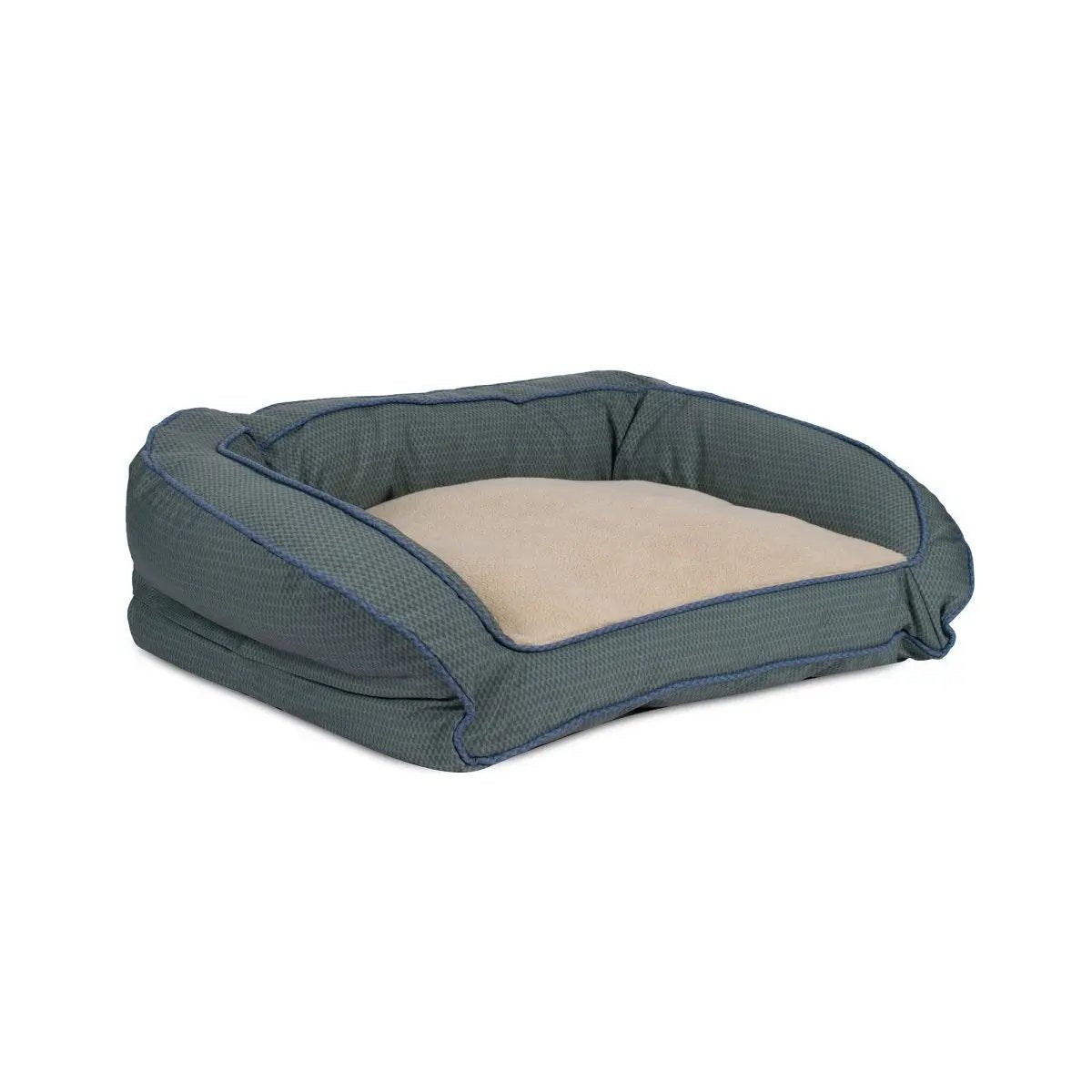 GreenDog Checkered Wave Bolster Bed