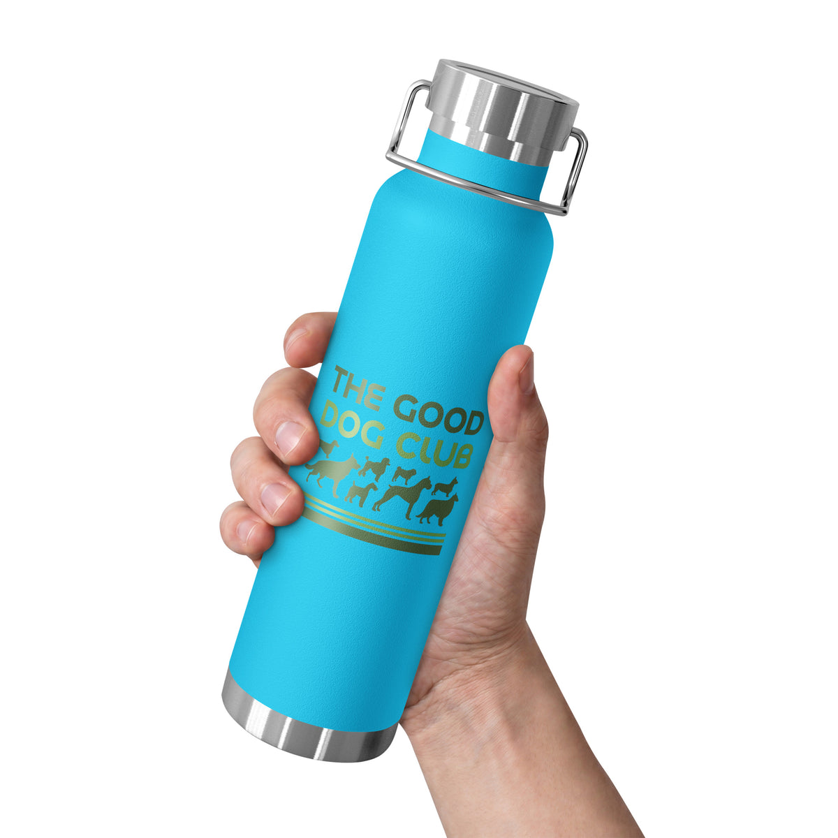 Sebastian & Clementine The Good Dog Club Copper-Insulated Stainless Steel Water Bottle - Green