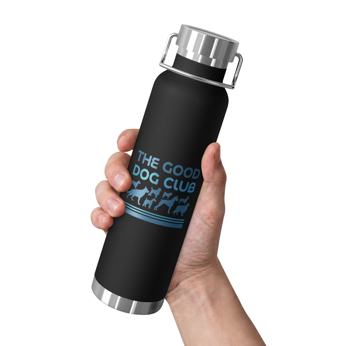 Sebastian & Clementine The Good Dog Club Copper-Insulated Stainless Steel Water Bottle - Blue