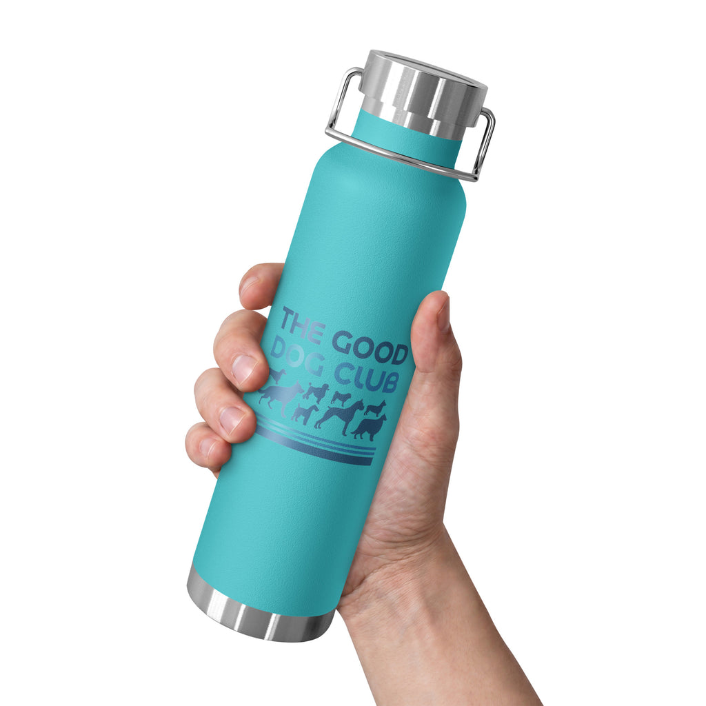 Sebastian & Clementine The Good Dog Club Copper-Insulated Stainless Steel Water Bottle - Blue