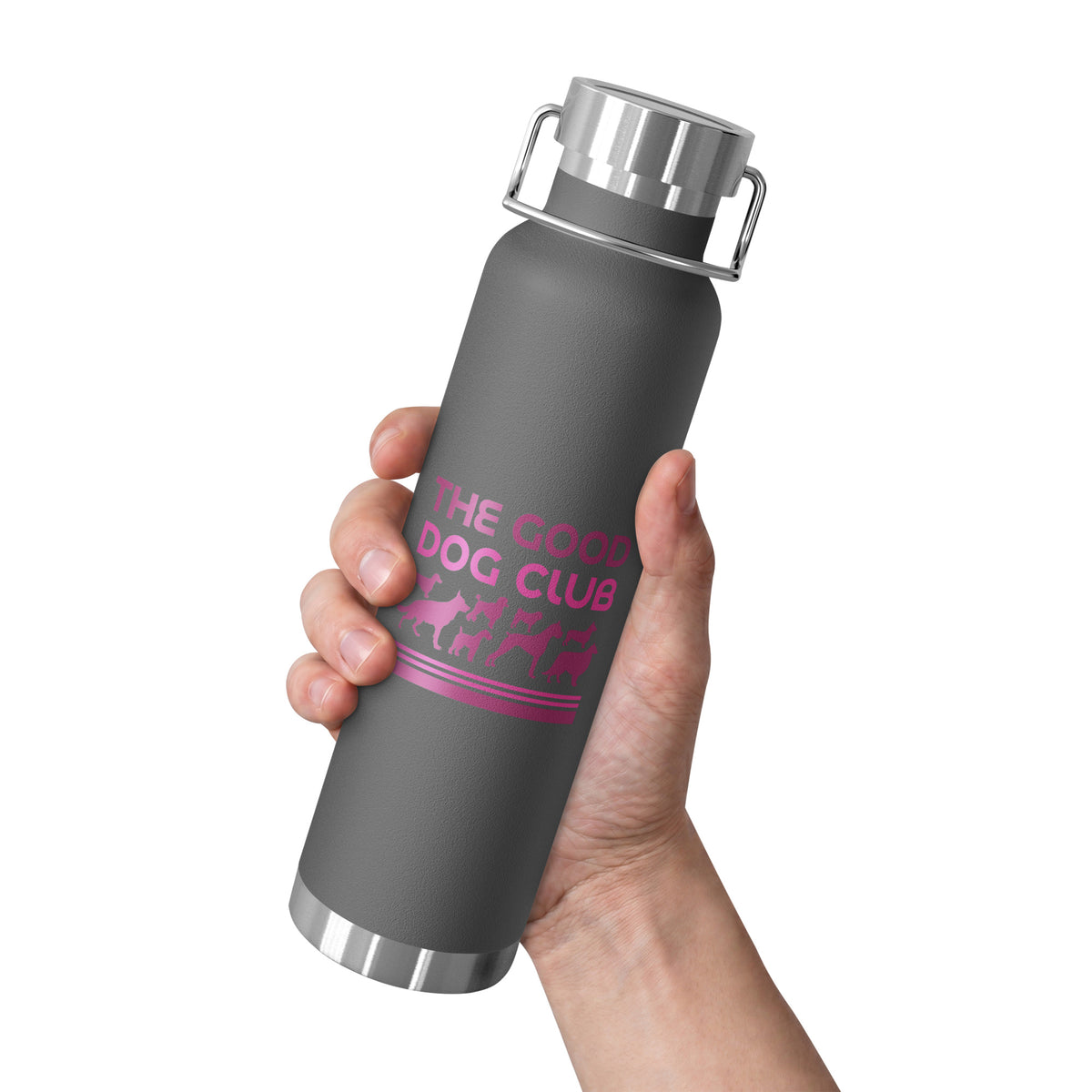 Sebastian & Clementine The Good Dog Club Copper-Insulated Stainless Steel Water Bottle - Pink