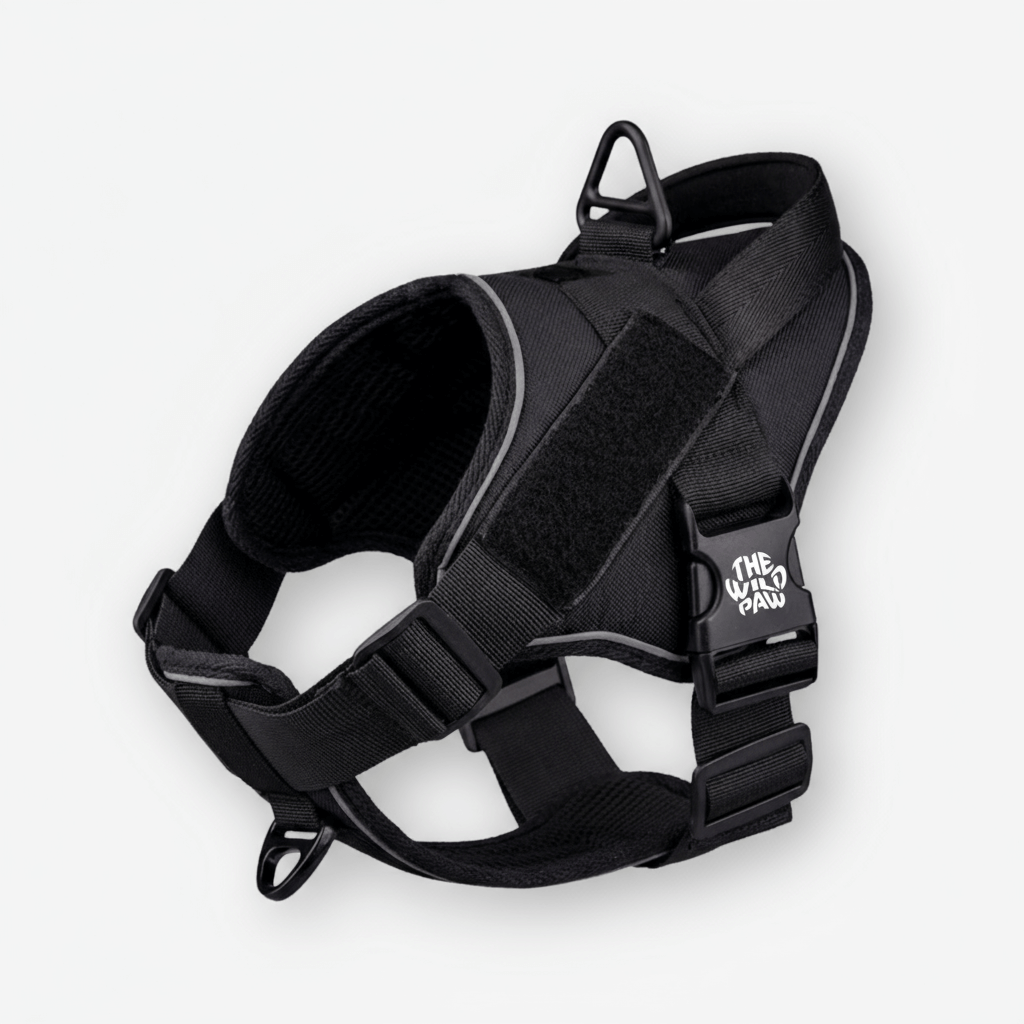 The Wild Paw Black TrailBlaze Tactical Harness